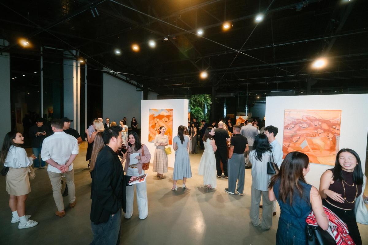 La sala de exposiciones tailandesa.