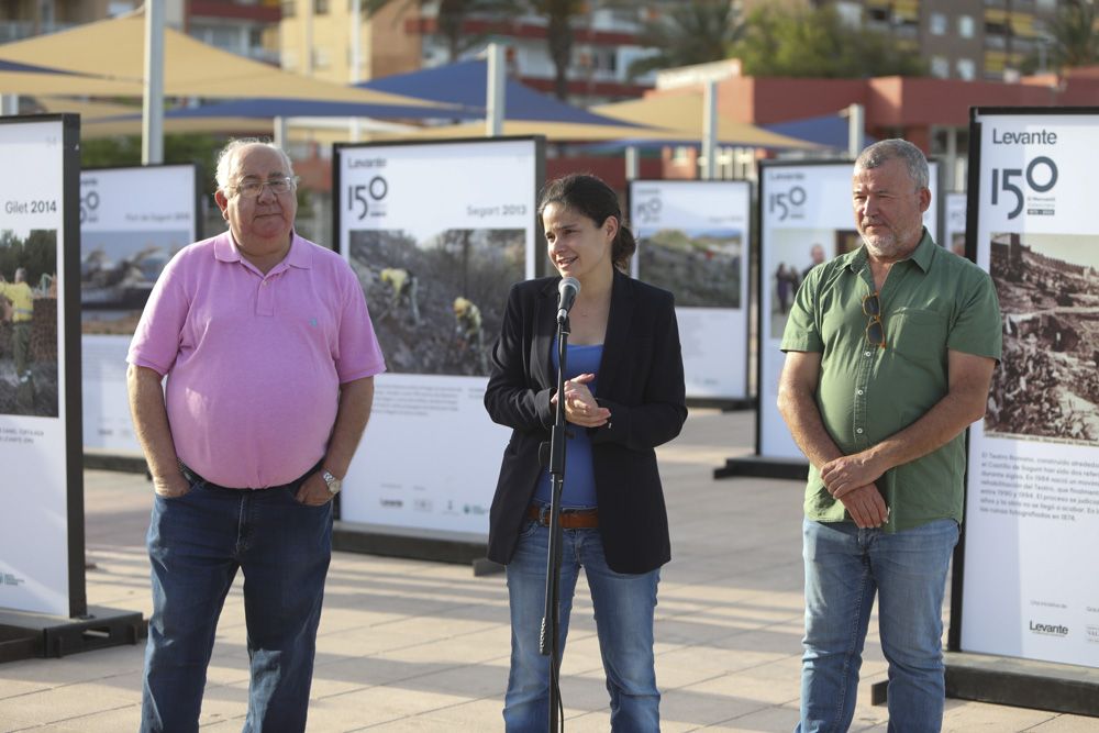 La exposición fotográfica de Camp de Morvedre, por el 150 aniversario de Levante-EMV, se traslada de Sagunt al Port de Sagunt.