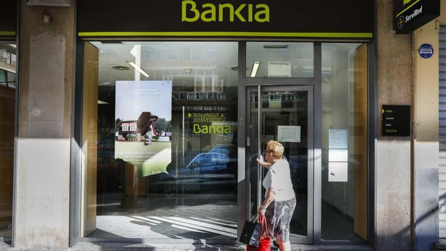 Una de las sucursales de Bankia, en una imagen de archivo.