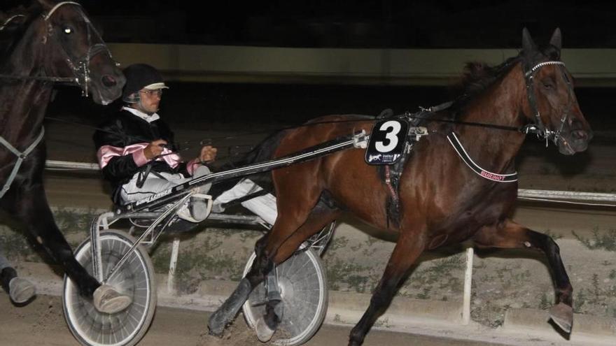 Burinot, por delante de Black Power, durante su carrera.