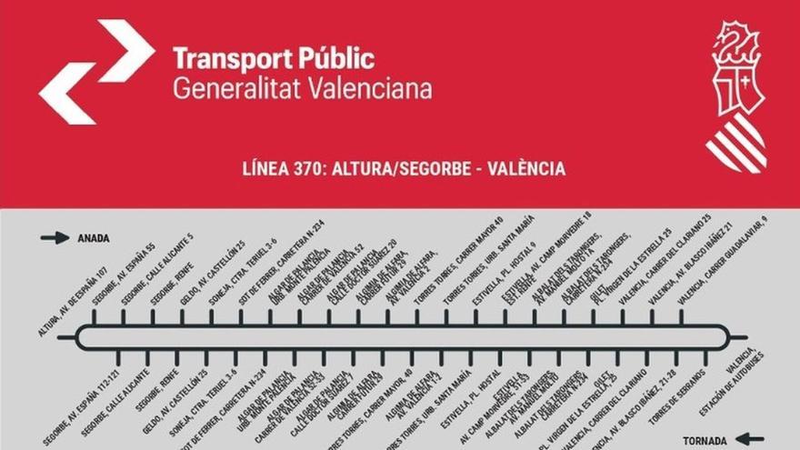 Altura plantea mejoras en la línea de autobús a Valencia