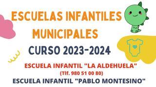 Plazo para solicitar plaza en las escuelas infantiles de Zamora y servicios de madrugadores, tardones y comedor