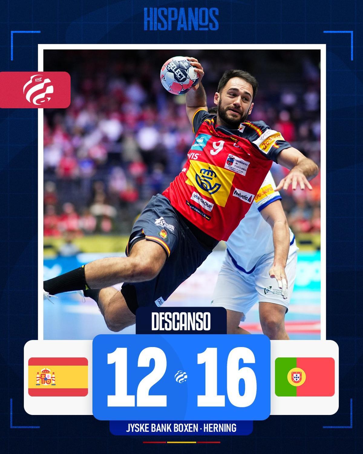 Terrafeta ejecuta un lanzamiento en el duelo ante Portugal de este miércoles.