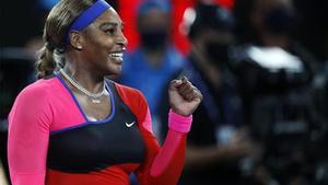 Serena Williams celebra su triunfo.