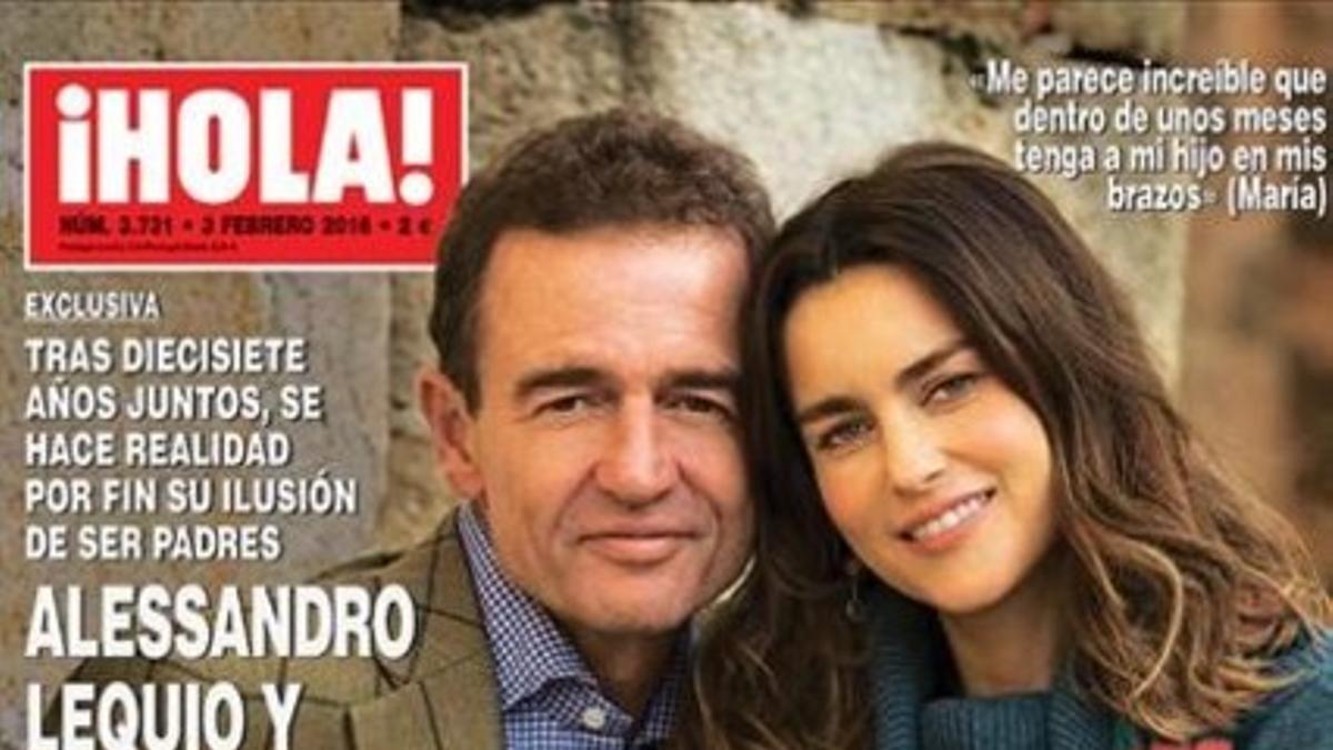 Alessandro Lecquio y María Palacios serán padres en agosto
