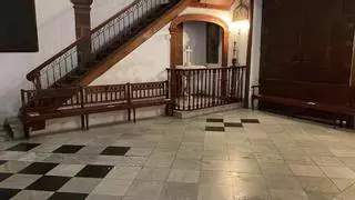 'Llueve' dentro de la Iglesia de San Francisco