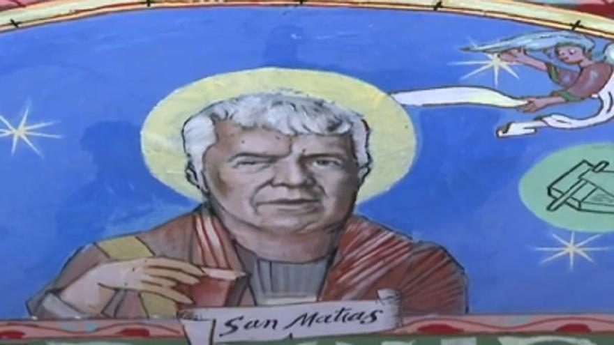 Nuevo &#039;Ecce Homo&#039; en Aragón: un estafador se retrata como San Matías en una iglesia de Huesca