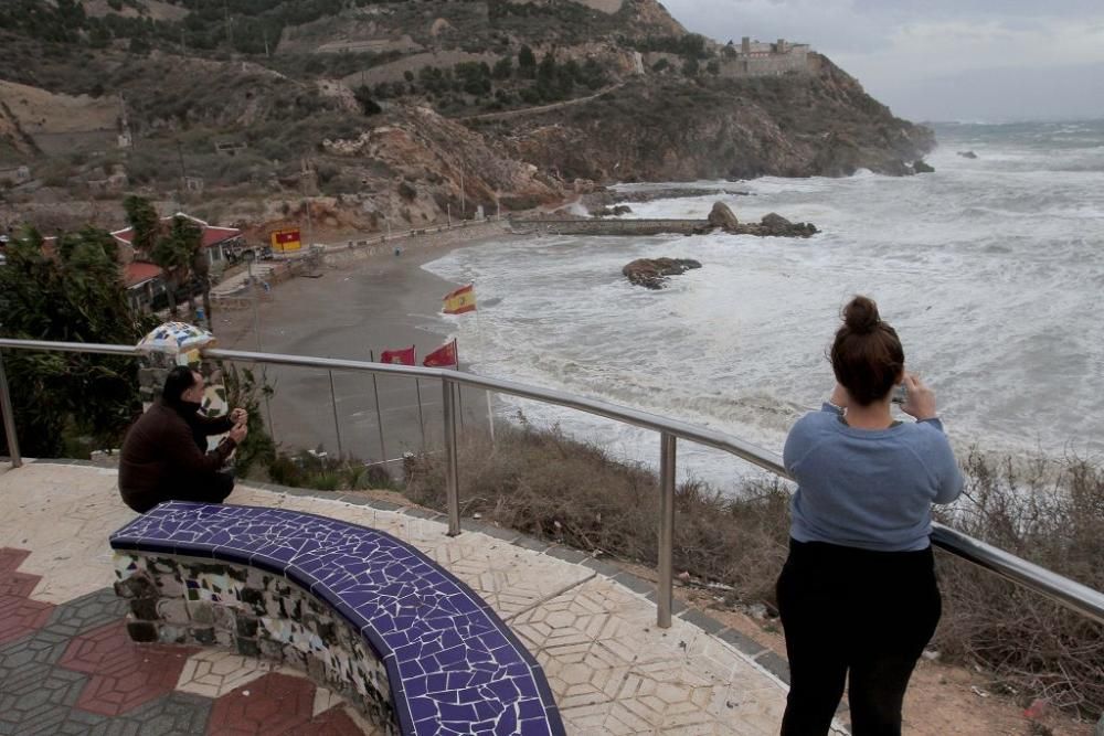 La borrasca Ana, a su paso por Cartagena