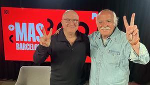 Sergi Mas con el periodista deportivo Quique Guasch