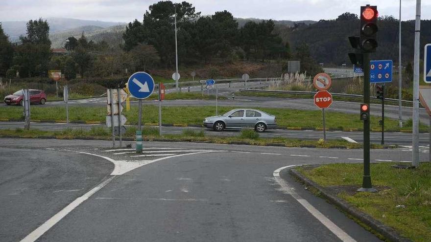 Cruce de A Rocha en Cambre.