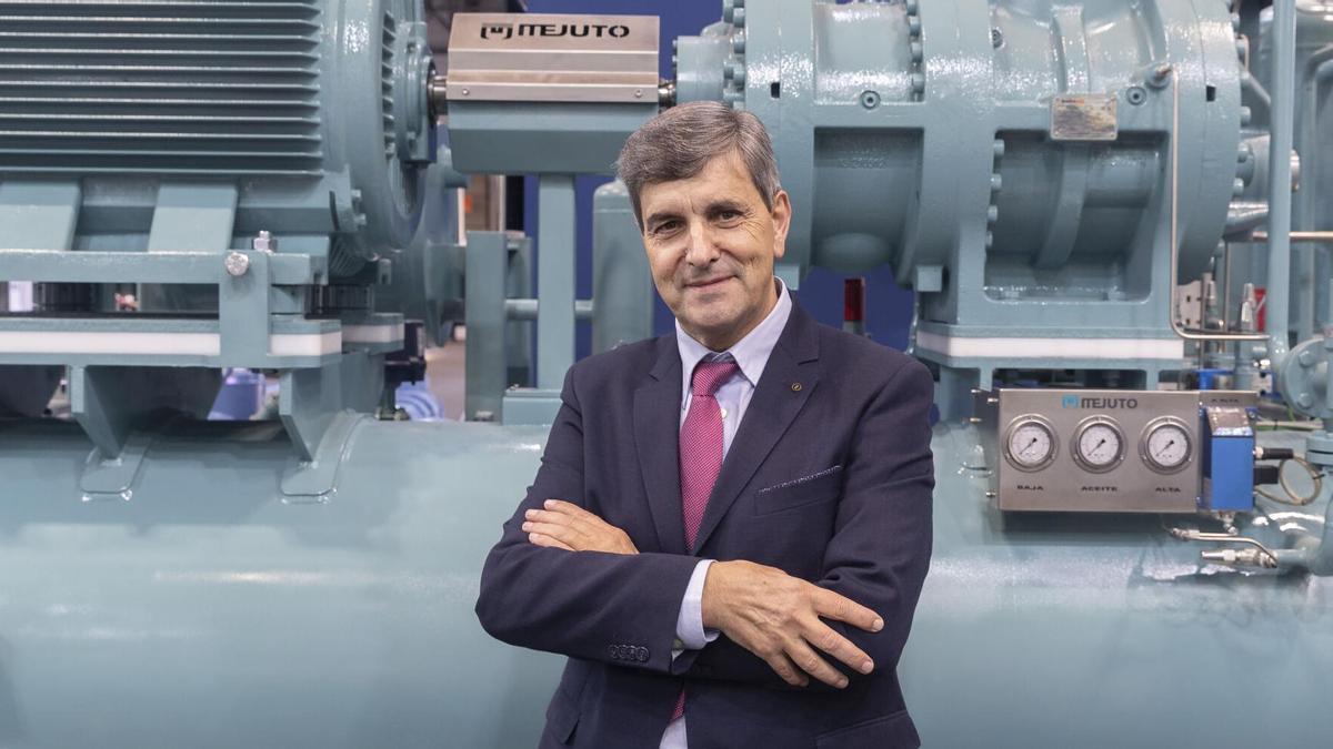 Ramiro Mejuto en una feria en Madrid en 2023.