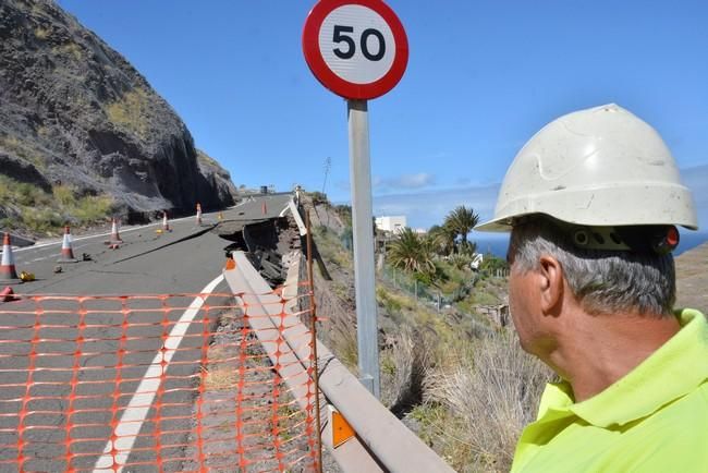 El Cabildo vuelve a cerrar la carretera entre La Aldea y El Risco