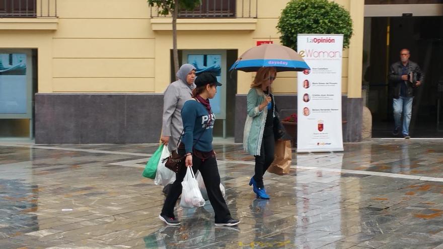 Día de lluvias por Murcia