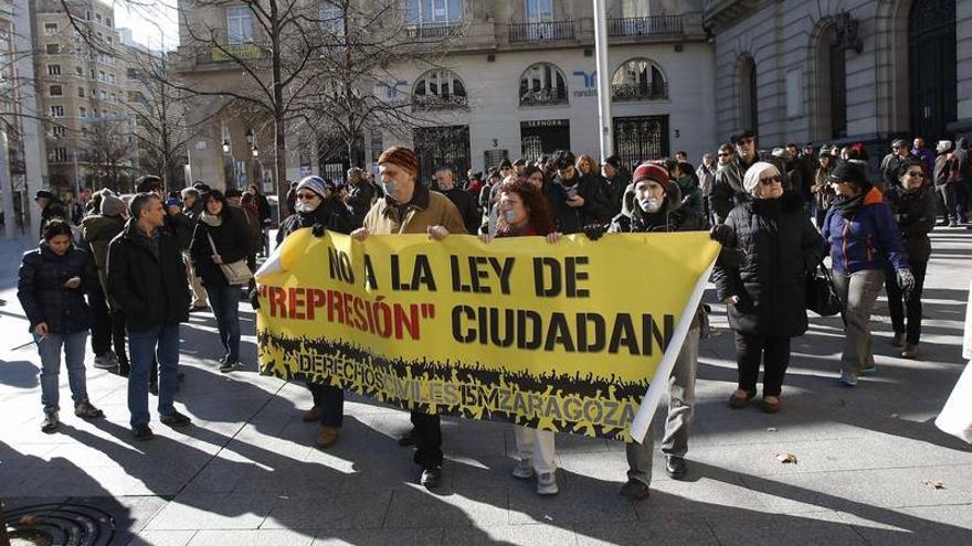 Aragón se moviliza contra la &#039;Ley Mordaza&#039;