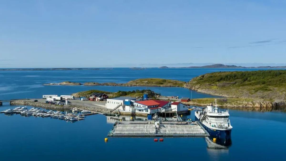 Puerto de Kråkøy, en Åfjord