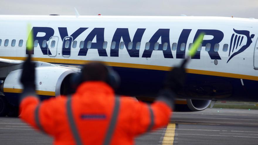 Un avió de Ryanair en una imatge d&#039;arxiu