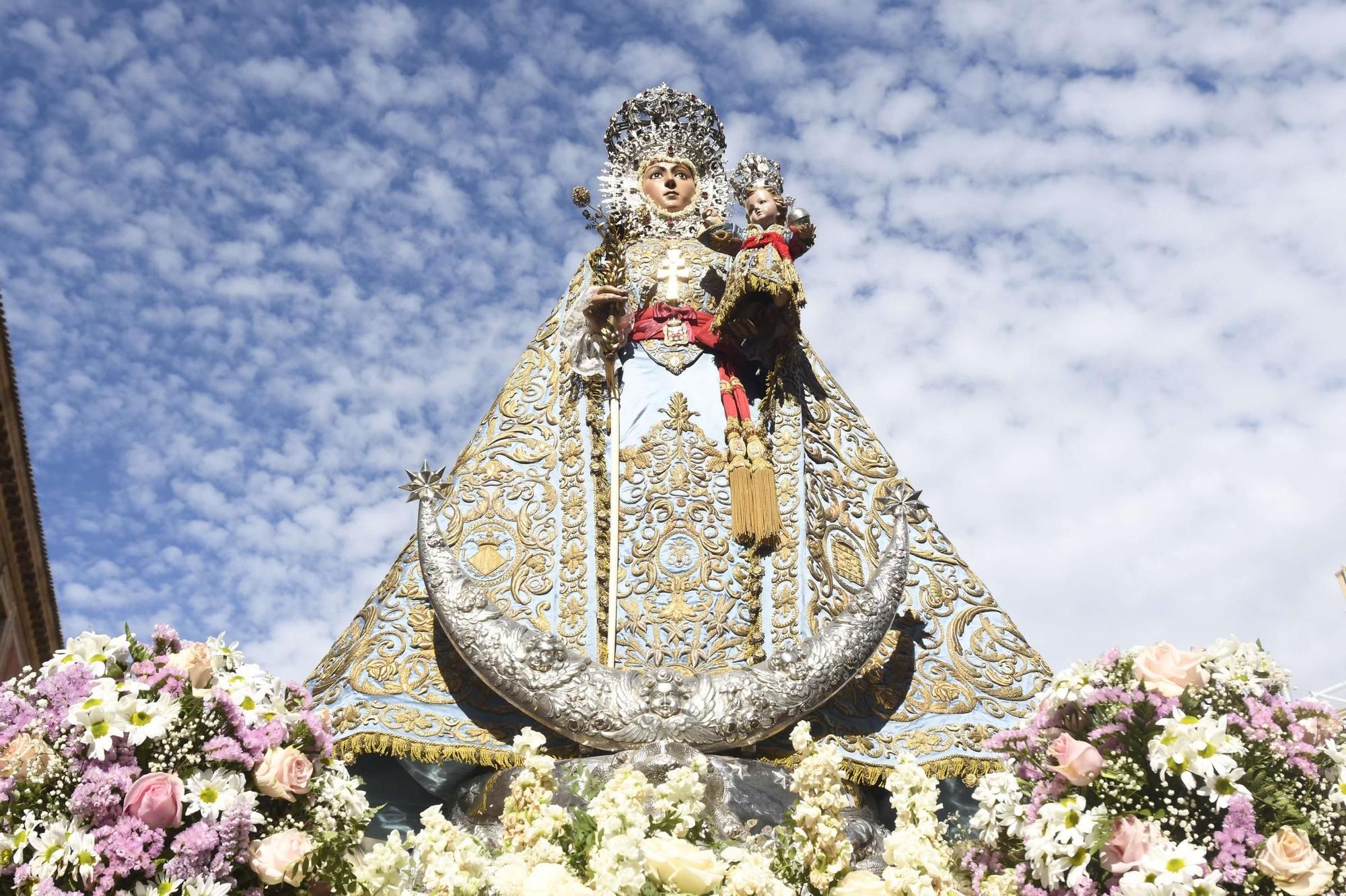 Misa huertana y procesión con la Virgen de la Fuensanta en el Bando de la Huerta