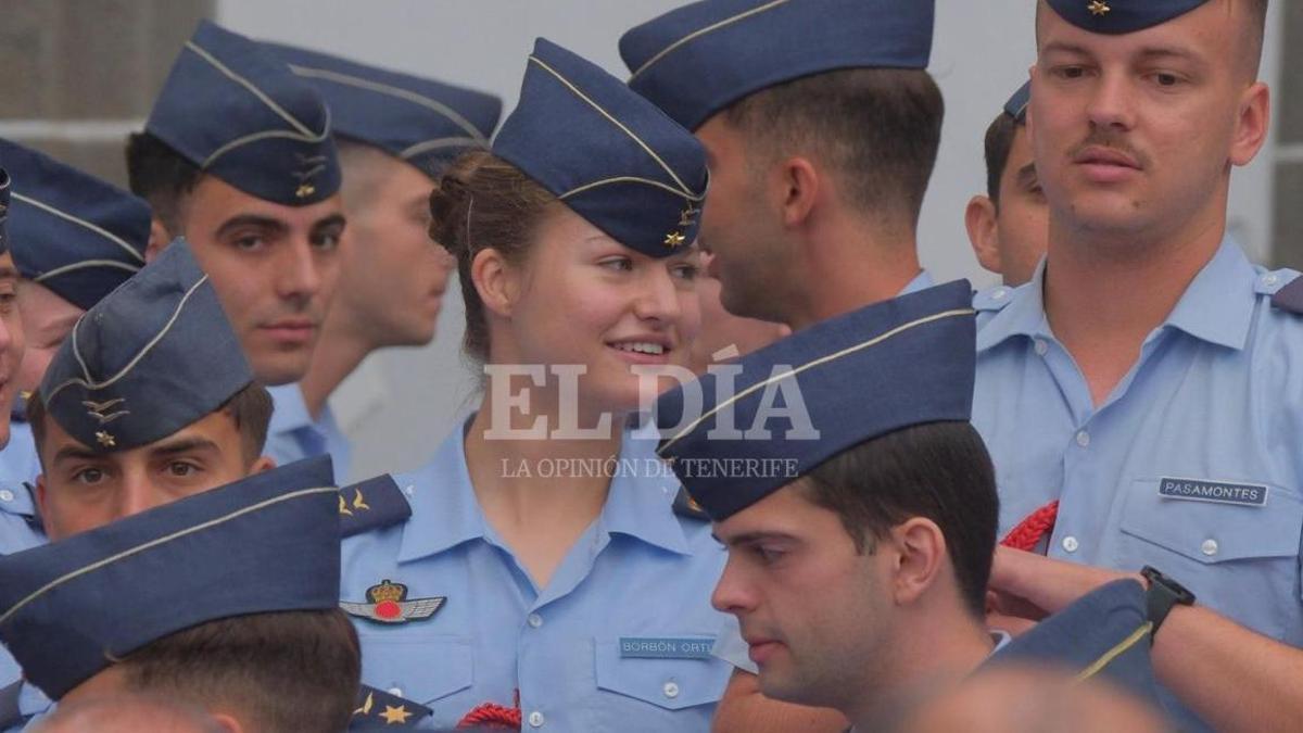 Leonor visita Teror durante su estancia de formación en Gran Canaria