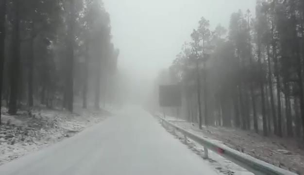 Nieve en Gran Canaria (29/01/2018)