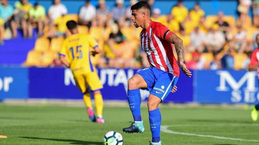 Juan Sebastián Quintero, en el primer partido de Liga, en Alcorcón.