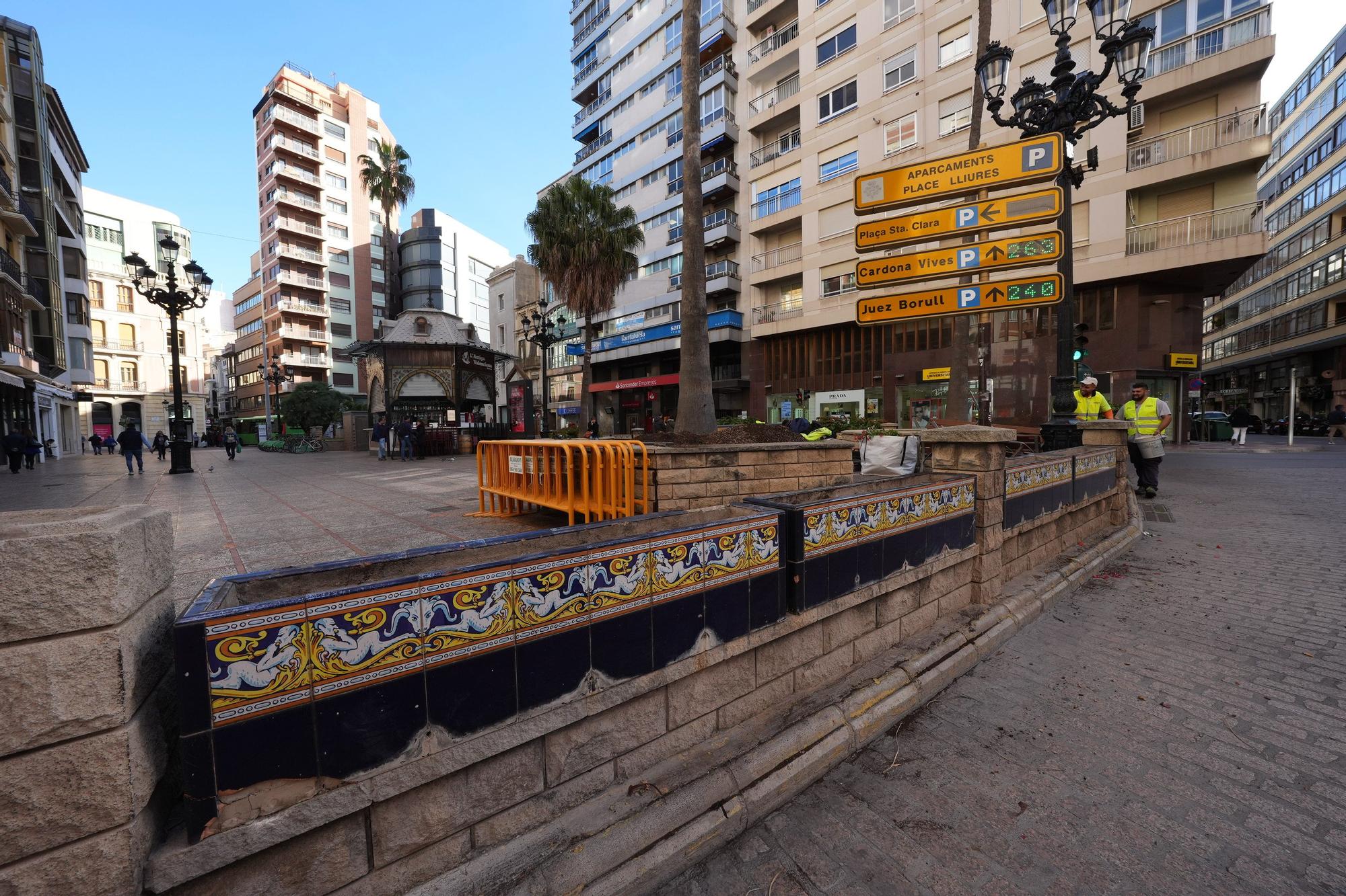 Arranca la transformación de la plaza de la Paz de Castelló en un espacio diáfano más peatonal y accesible