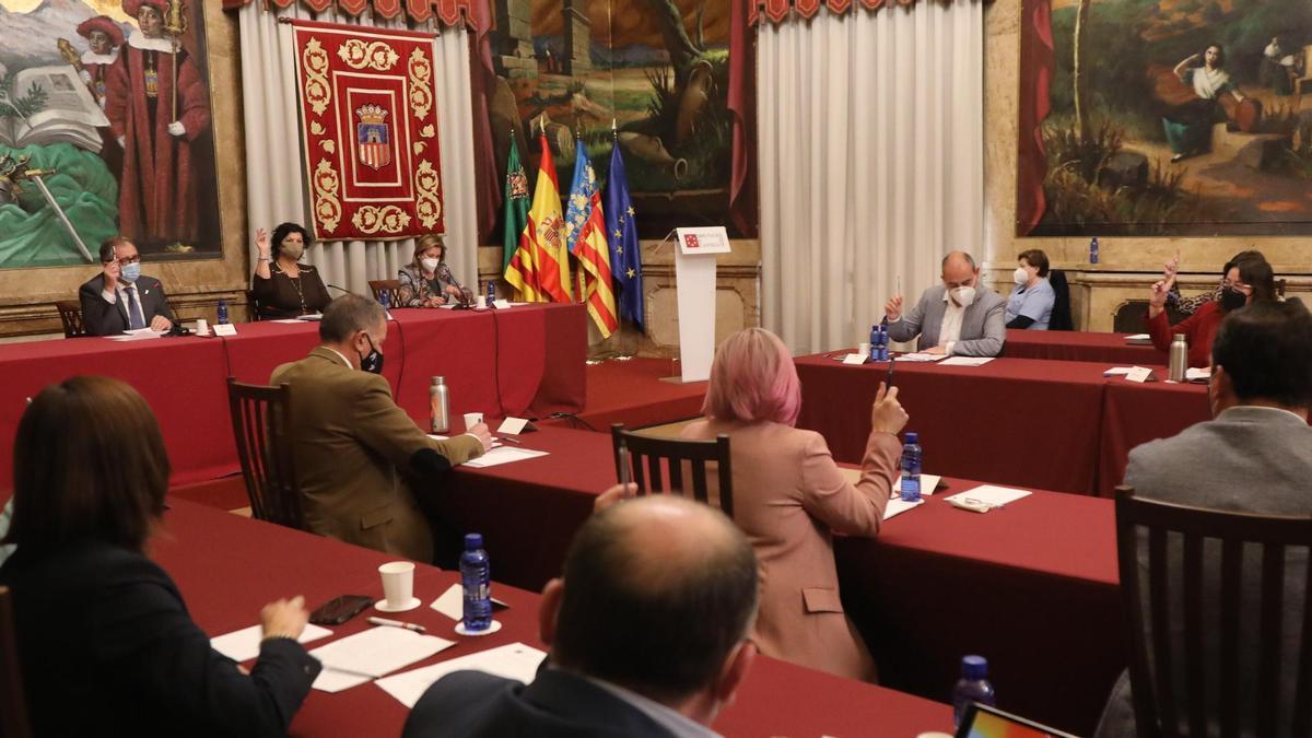 Momento de un pleno de la Diputación de Castellón