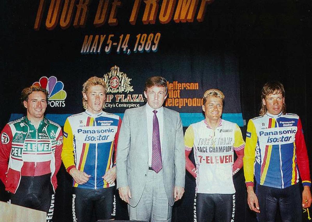 Donald Trump, en 1989, en la presentación de su carrera