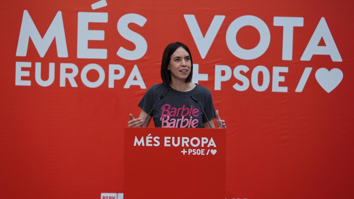 Diana Morant, durante el acto de campaña celebrado en Burriana este jueves