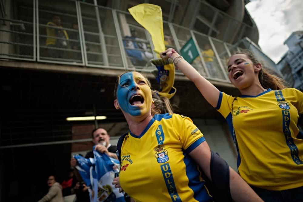 Instantes previos al derbi canario