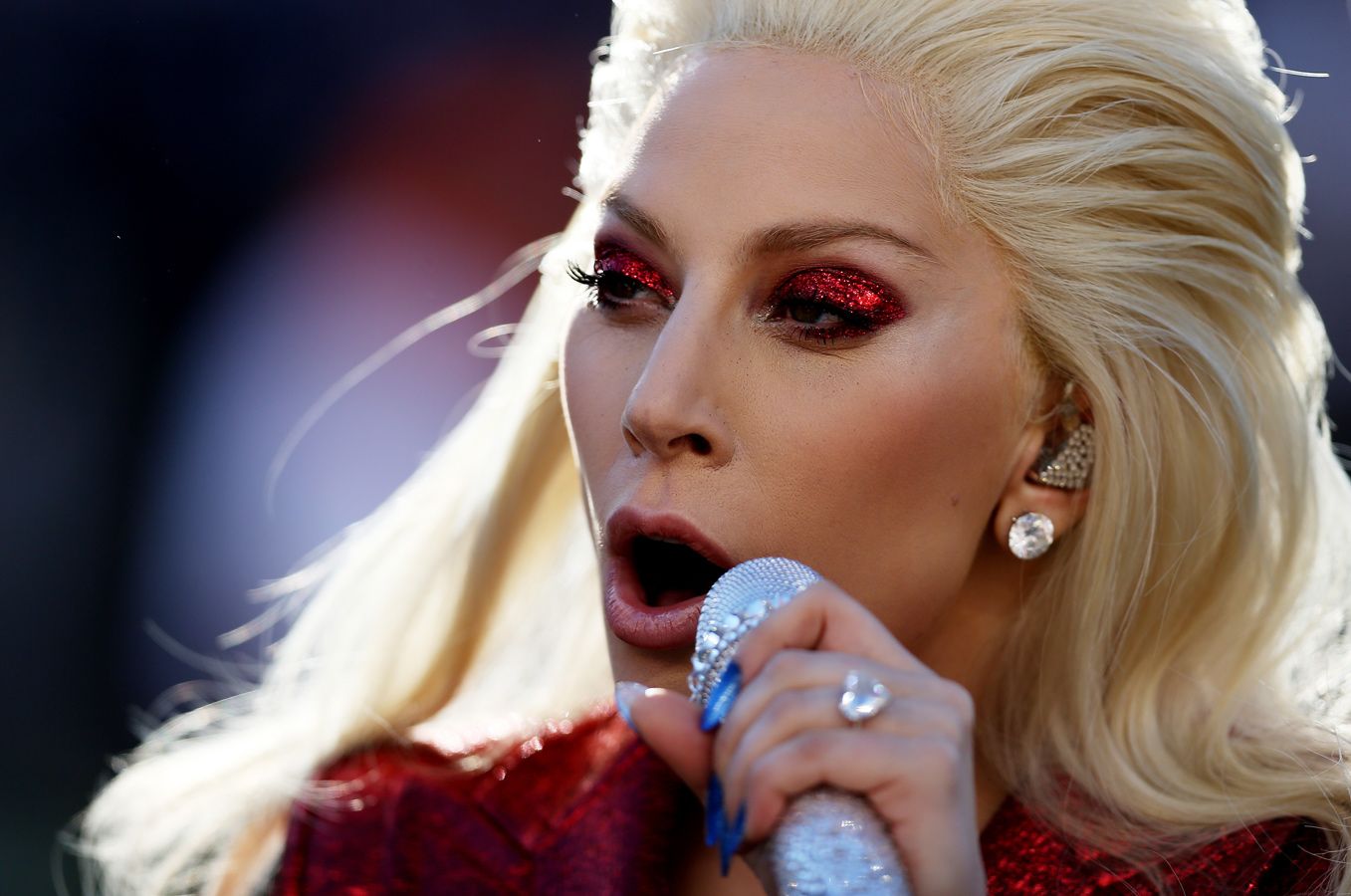 El maquillaje de Lady Gaga en la Super Bowl