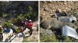 Rescatan a un ciclista en Fontanars del Alforins tras sufrir una caída en una zona de montaña