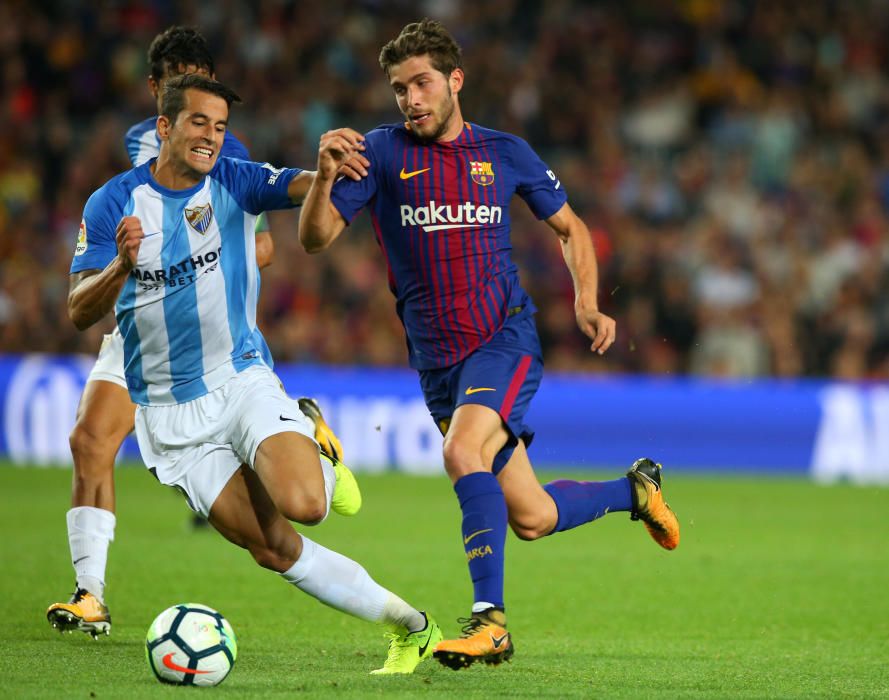 Las imágenes del partido Barcelona - Málaga