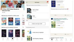 La aplicación de Goodreads