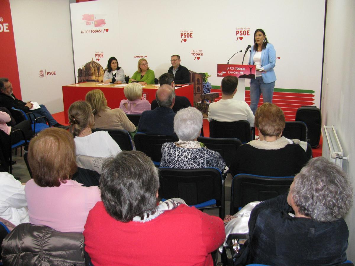 Socialistas de Zamora en la reunión de comité para arrancar la precampaña electoral.