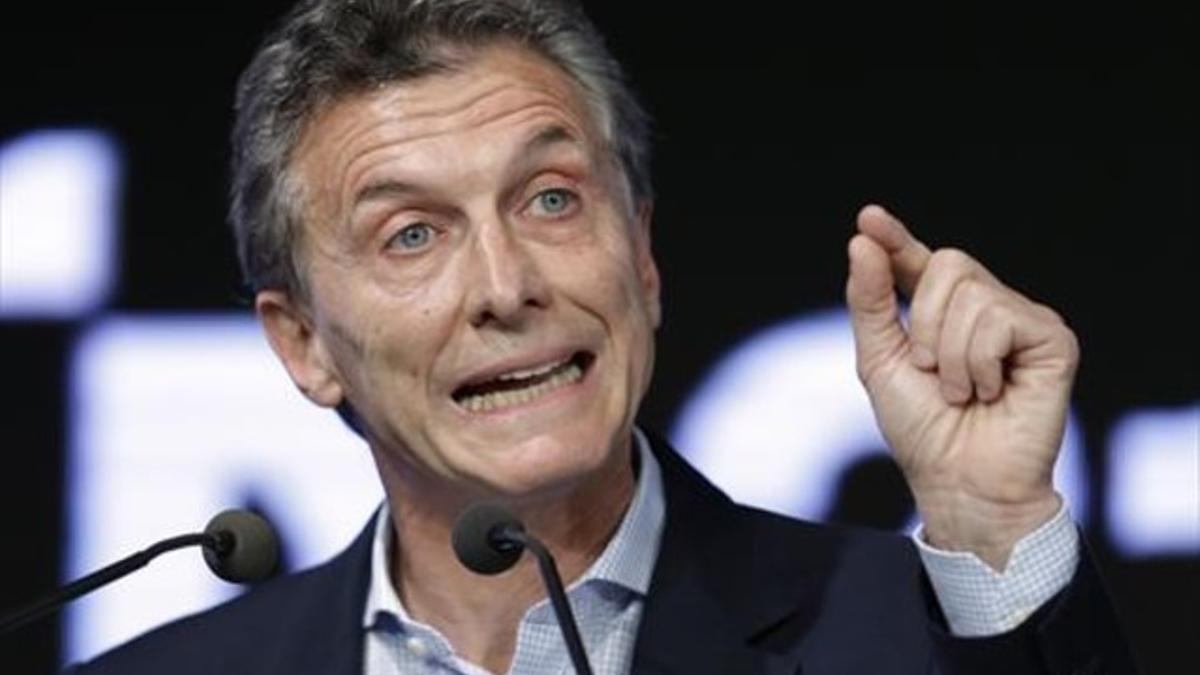 Macri, en un acto en Buenos Aires.