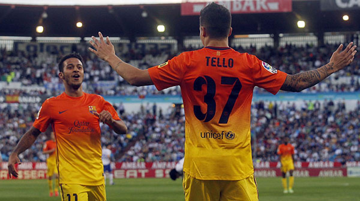 El centrecampista, Bartra i Tello expliquen les seves sensacions després de la victòria a Saragossa.