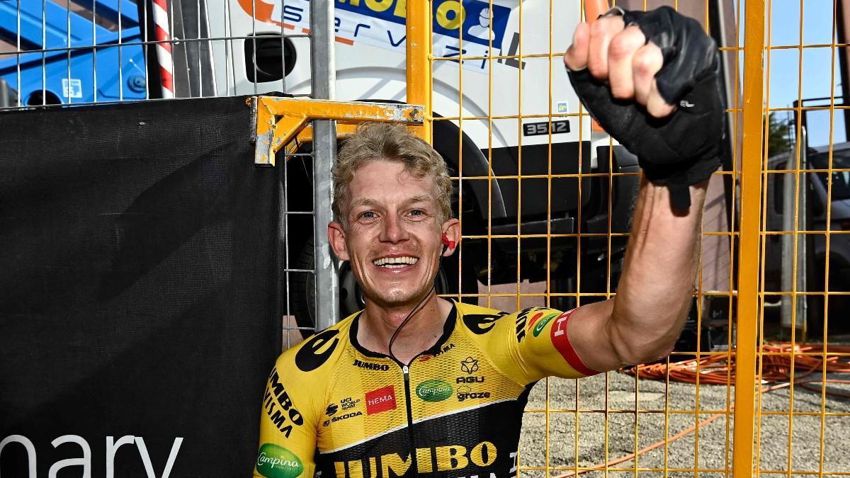 Koen Bouwman, con el puño en alto