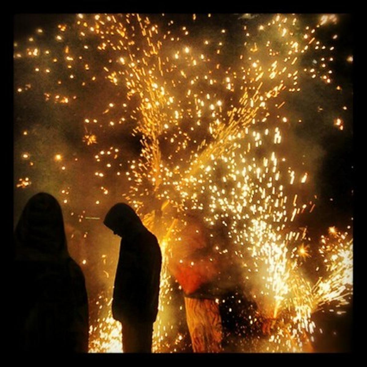 El tradicional correfocs.