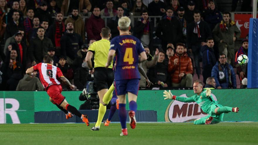 Portu va marcar al Camp Nou el gol més ràpid del Girona aquesta temporada