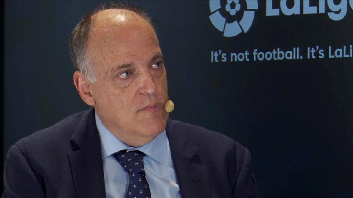 Javier Tebas, presidente de la Liga de Fútbol Profesional