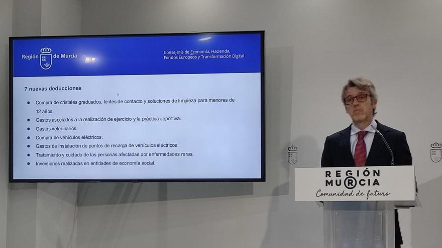 Estas son las 7 nuevas deducciones fiscales que "ahorrarán a los murcianos más de 20 millones de euros"