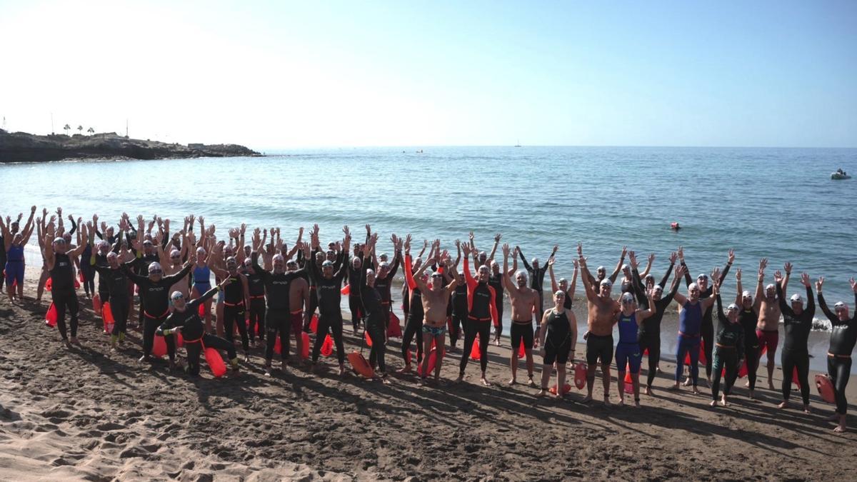 Imagen de los participantes en la prueba,