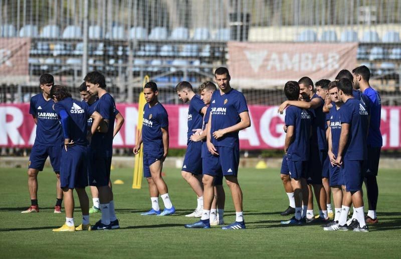 Entrenamiento del Real Zaragoza en la Ciudad Deportiva