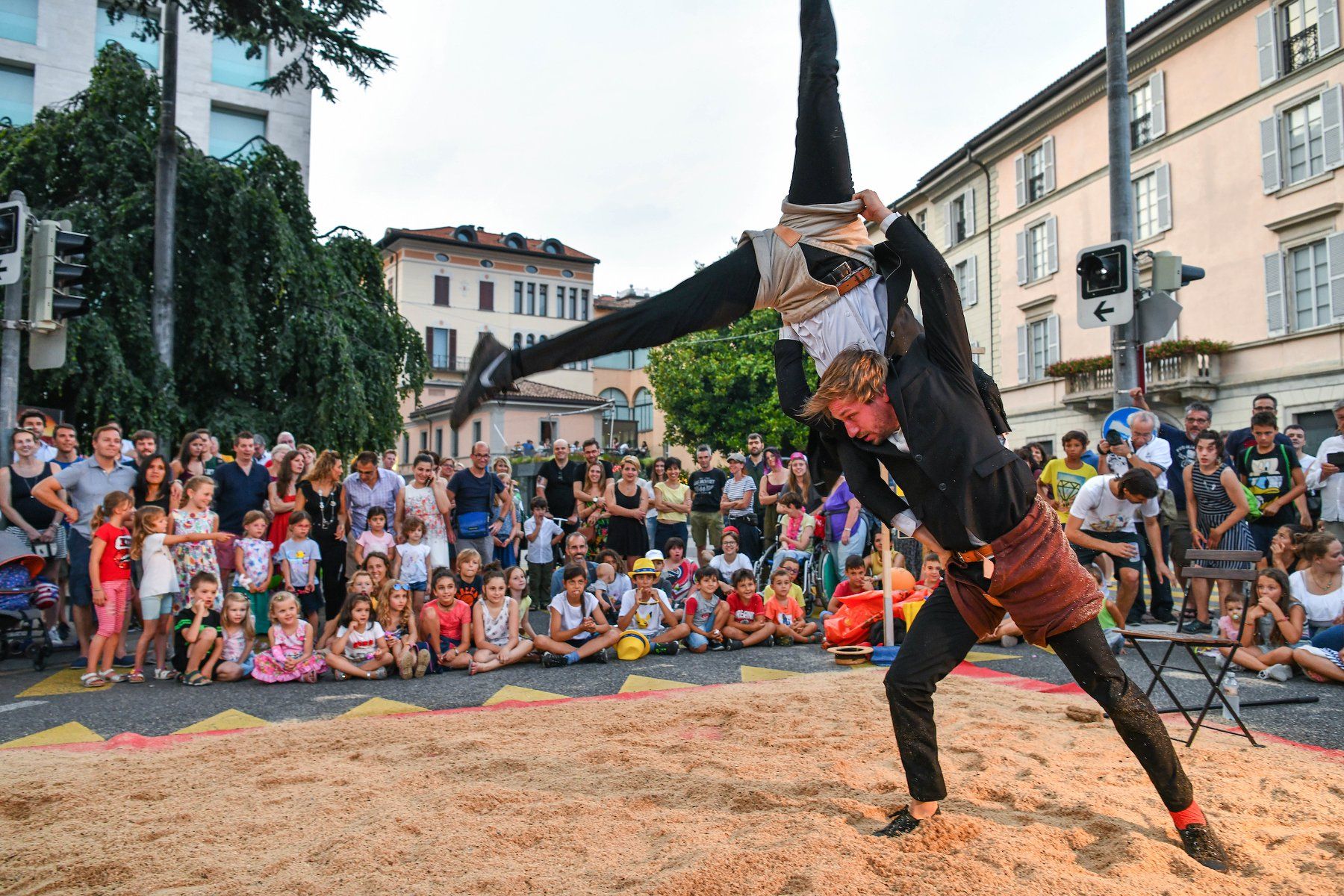 Image d'arxiu de l'espectacle 'Swing' en una actuació en el Lugano Buskers Festival.