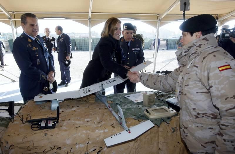 Visita de Cospedal a la Base Aérea de Zaragoza