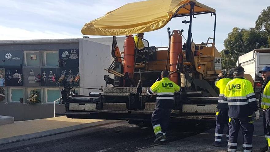 La &quot;operación asfalto&quot; llega al Cementerio Nuevo