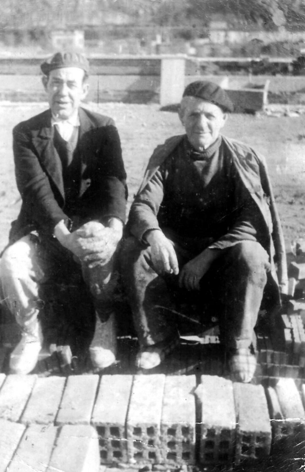 Paletes durant les obres de construcció