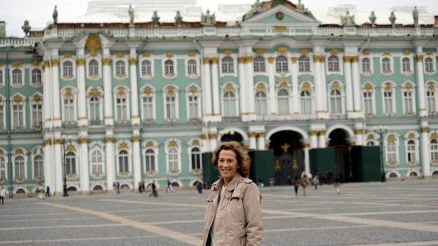 Julia Navarro, en San Petersburgo, desde donde comienza la acción de su nueva novela.