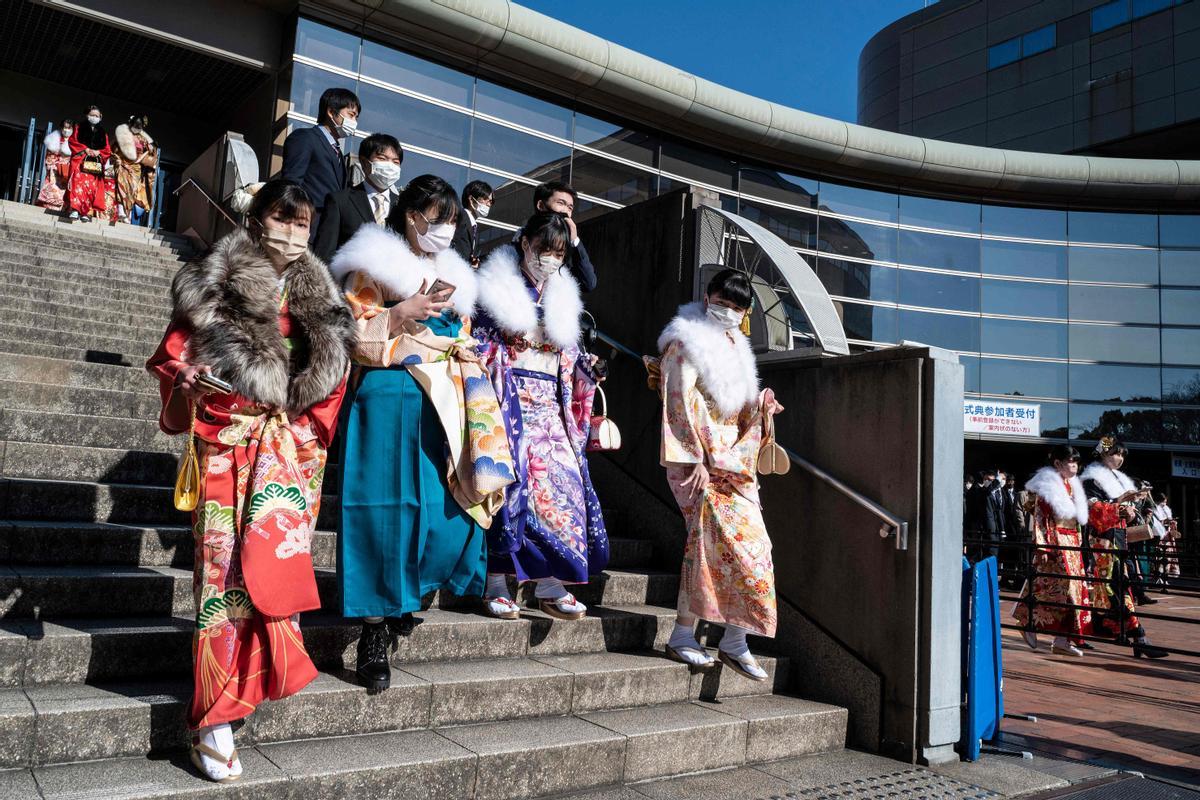 Ceremonia de celebración del Día de la Mayoría de Edad en Japón