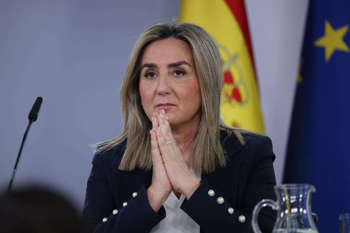 La ministra de Educación, Milagros Tolón, durante la rueda de prensa posterior al Consejo de Ministros, a 10 de marzo de 2026.